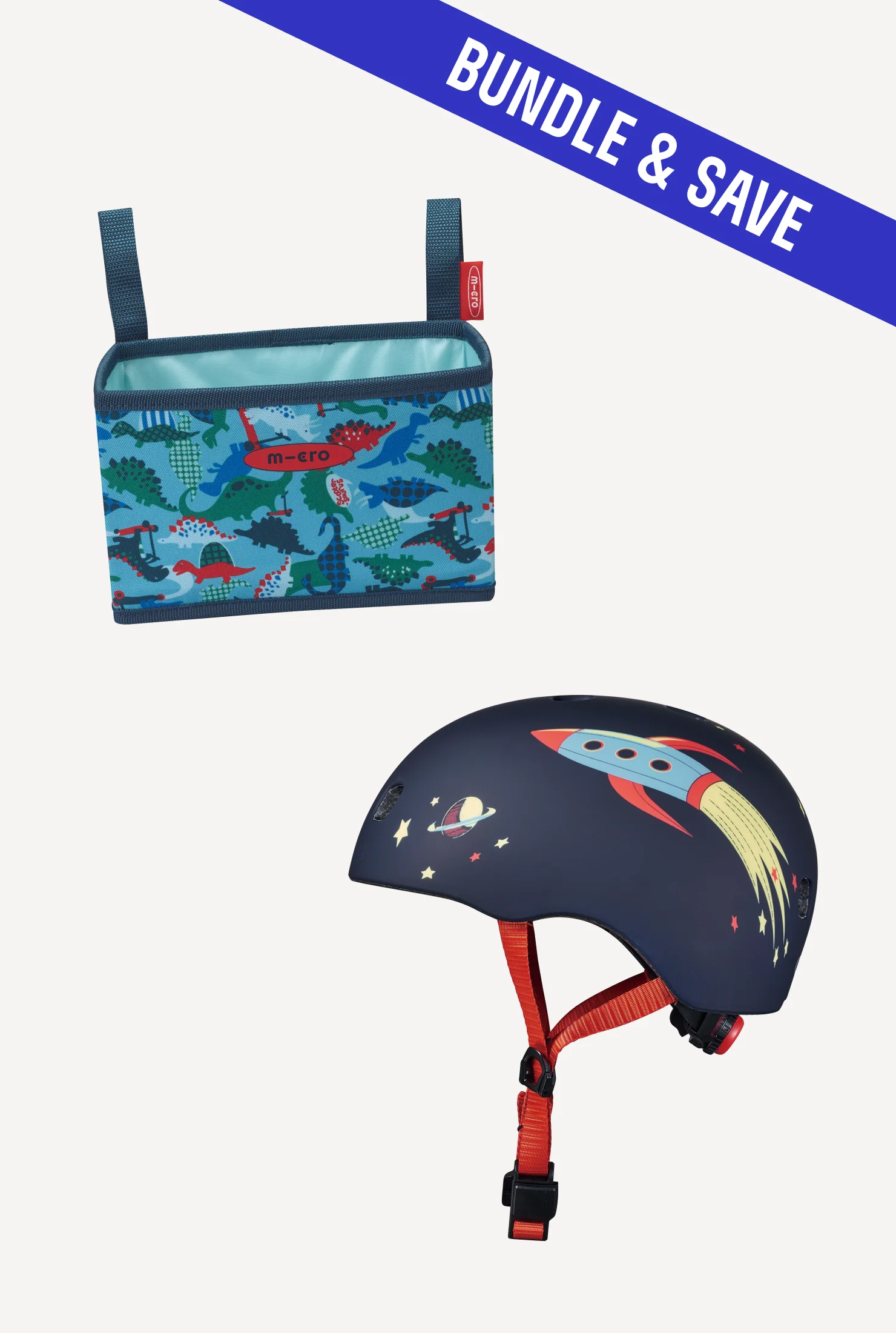 Micro Pattern Helmet + Foldable Basket - Image 9
