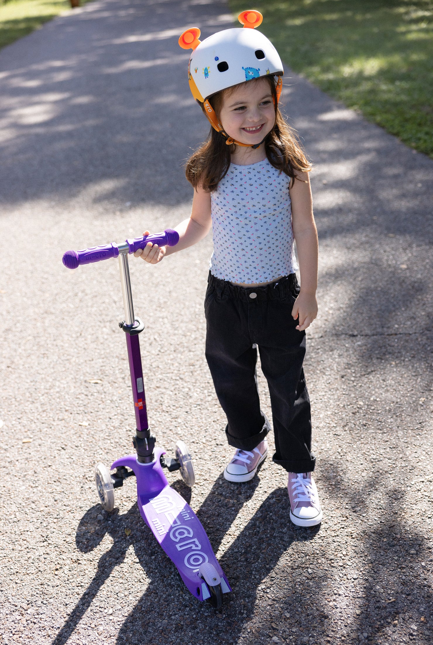Micro Mini Foldable LED Scooter - Image 14